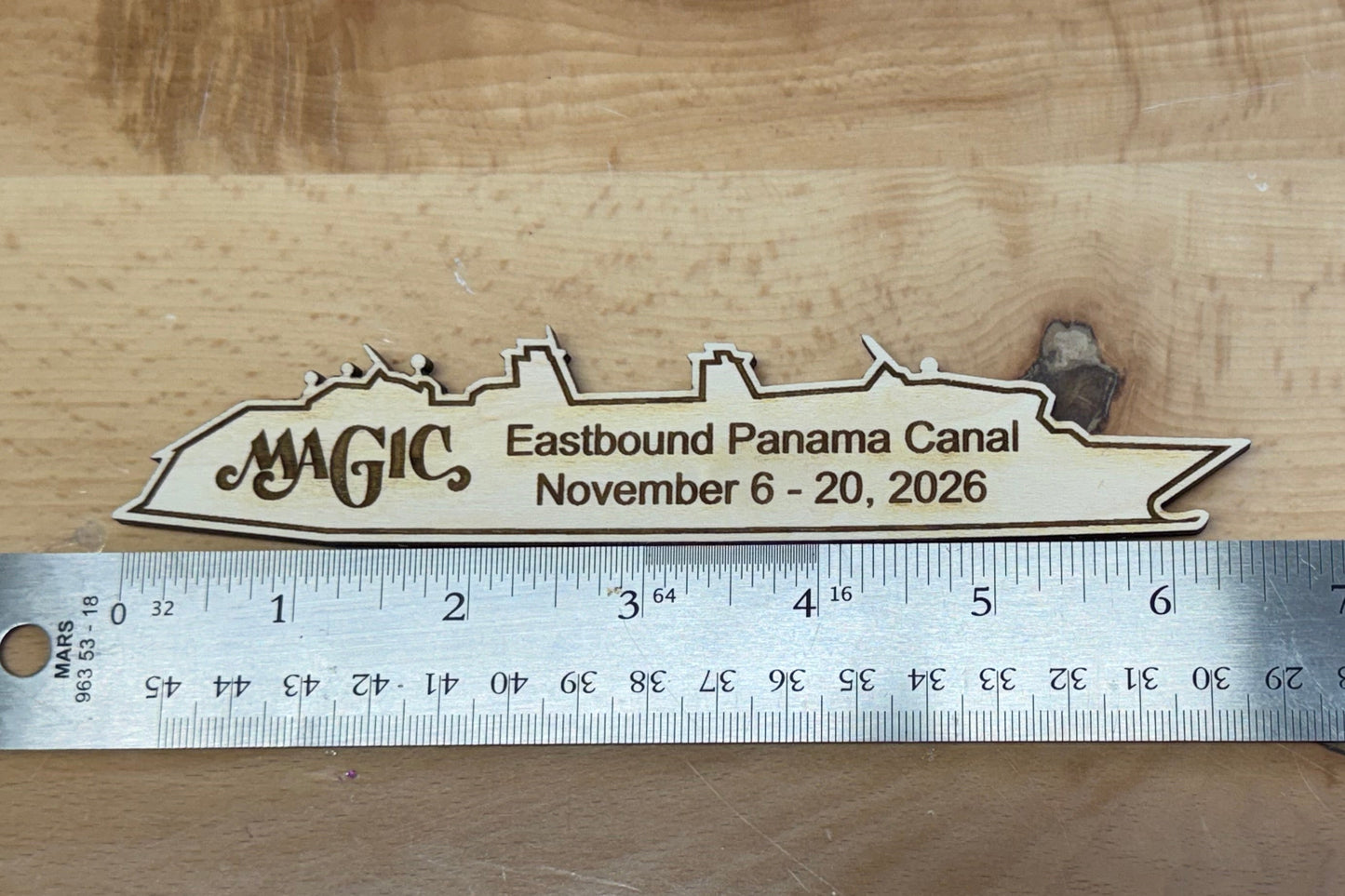Disney Magic Cruise Ship Magnet - Panama Canal
